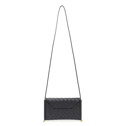 Exclusive Bottega Veneta Solstice Envelope Intrecciato Leather Crossbody — Front View