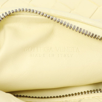Exclusive Bottega Veneta Pale Yellow Nappa Intrecciato Mini Jodie — Detail View