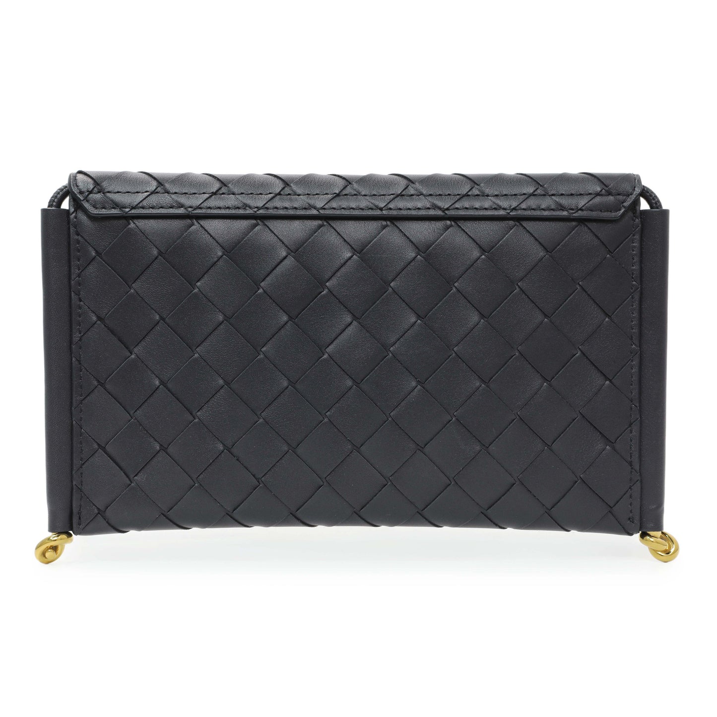 Exclusive Bottega Veneta Solstice Envelope Intrecciato Leather Crossbody — Back View