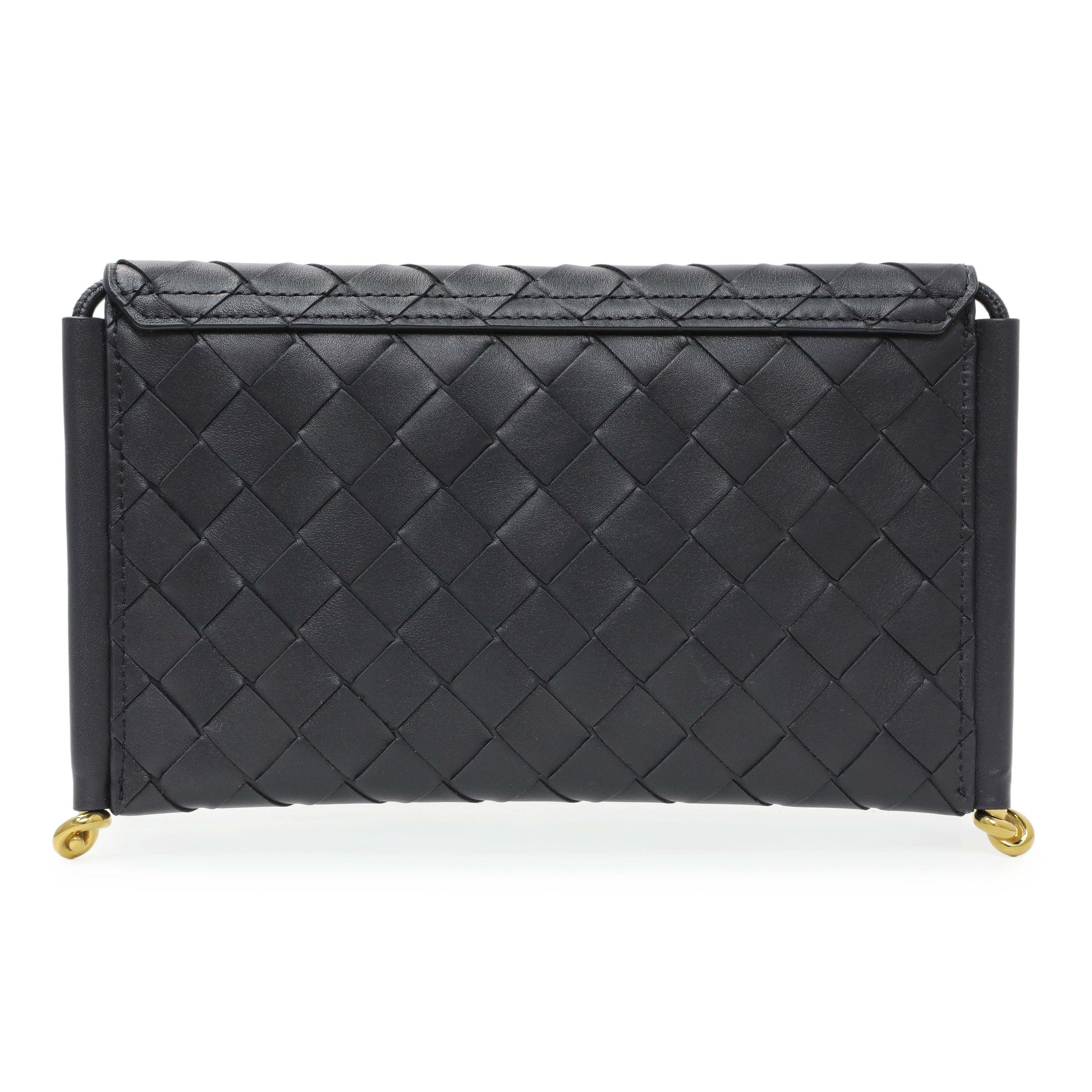 Exclusive Bottega Veneta Solstice Envelope Intrecciato Leather Crossbody — Back View