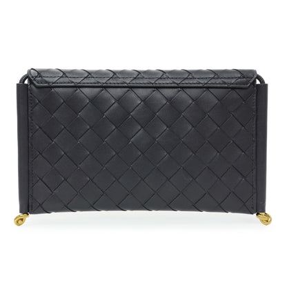 Exclusive Bottega Veneta Solstice Envelope Intrecciato Leather Crossbody — Back View