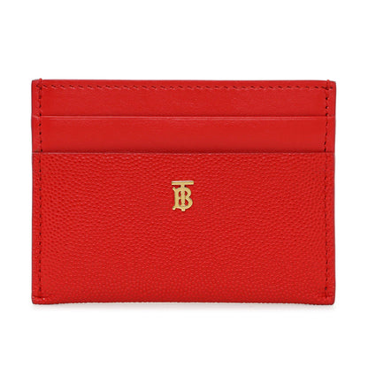 Exclusive Burberry Red Calfskin Card Holder — Front View