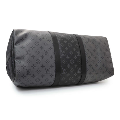 Exclusive Louis Vuitton Reverse Monogram Eclipse Keepall 50 Bandouliere — Back View