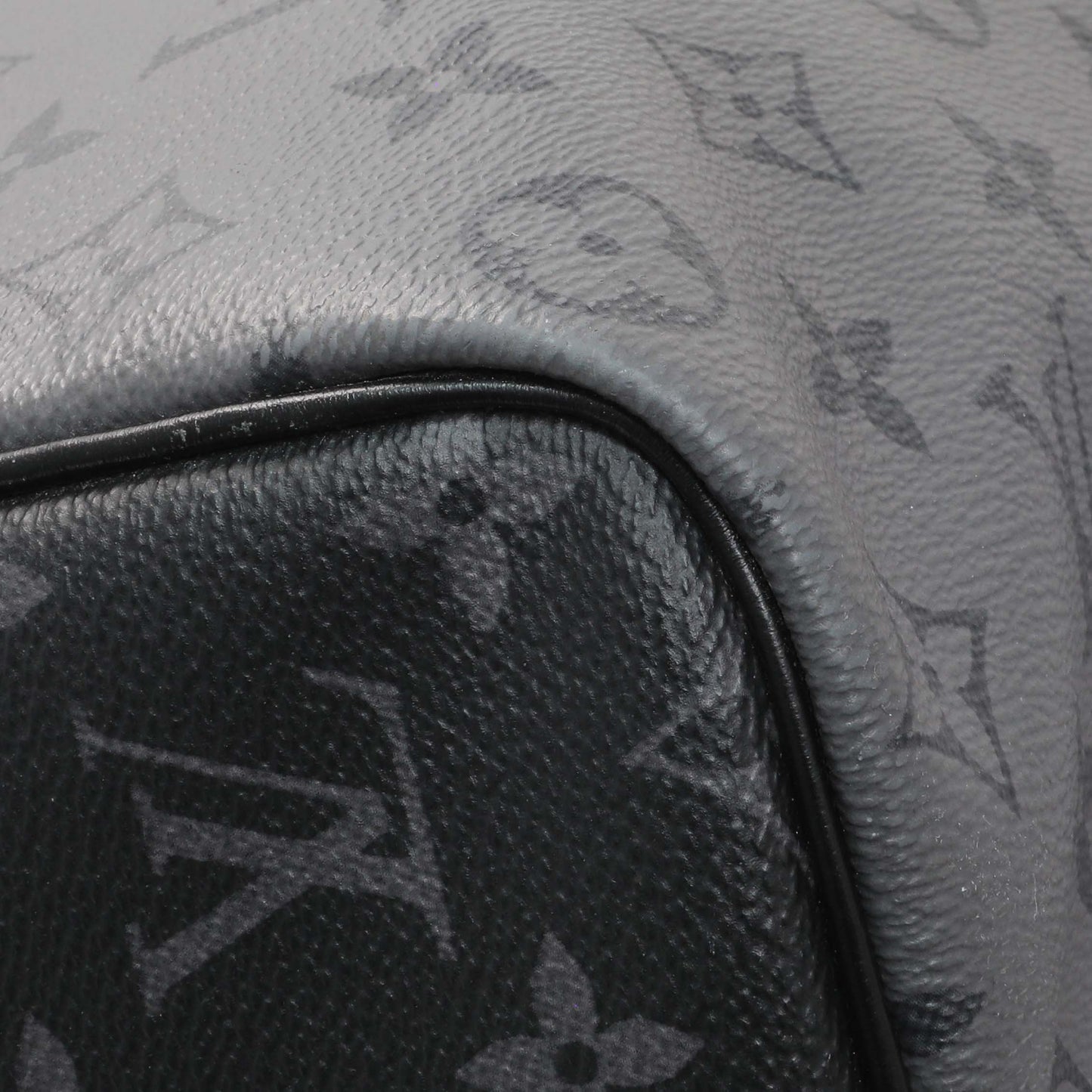 Exclusive Louis Vuitton Reverse Monogram Eclipse Keepall 50 Bandouliere — Top View