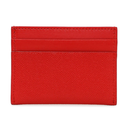 Exclusive Burberry Red Calfskin Card Holder — Side View