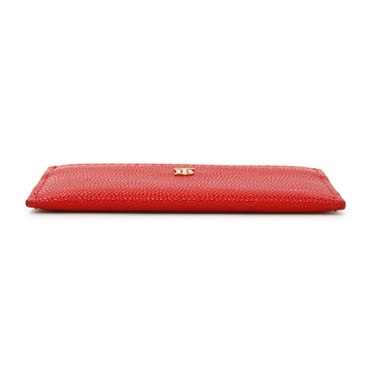 Exclusive Burberry Red Calfskin Card Holder — Back View