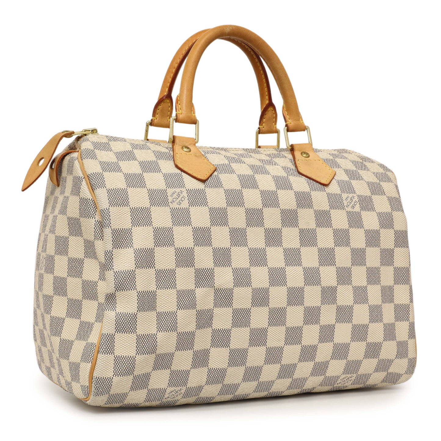 Exclusive Louis Vuitton Damier Azur Speedy 30 — Side View