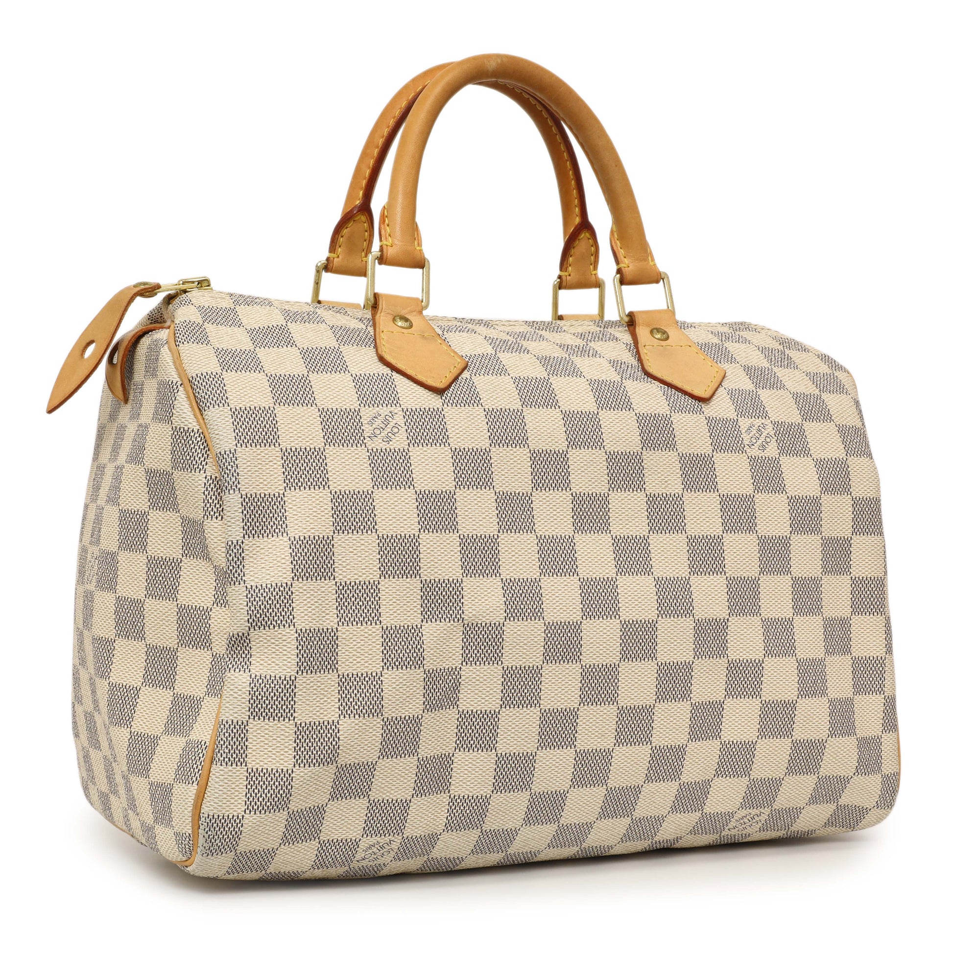 Exclusive Louis Vuitton Damier Azur Speedy 30 — Side View