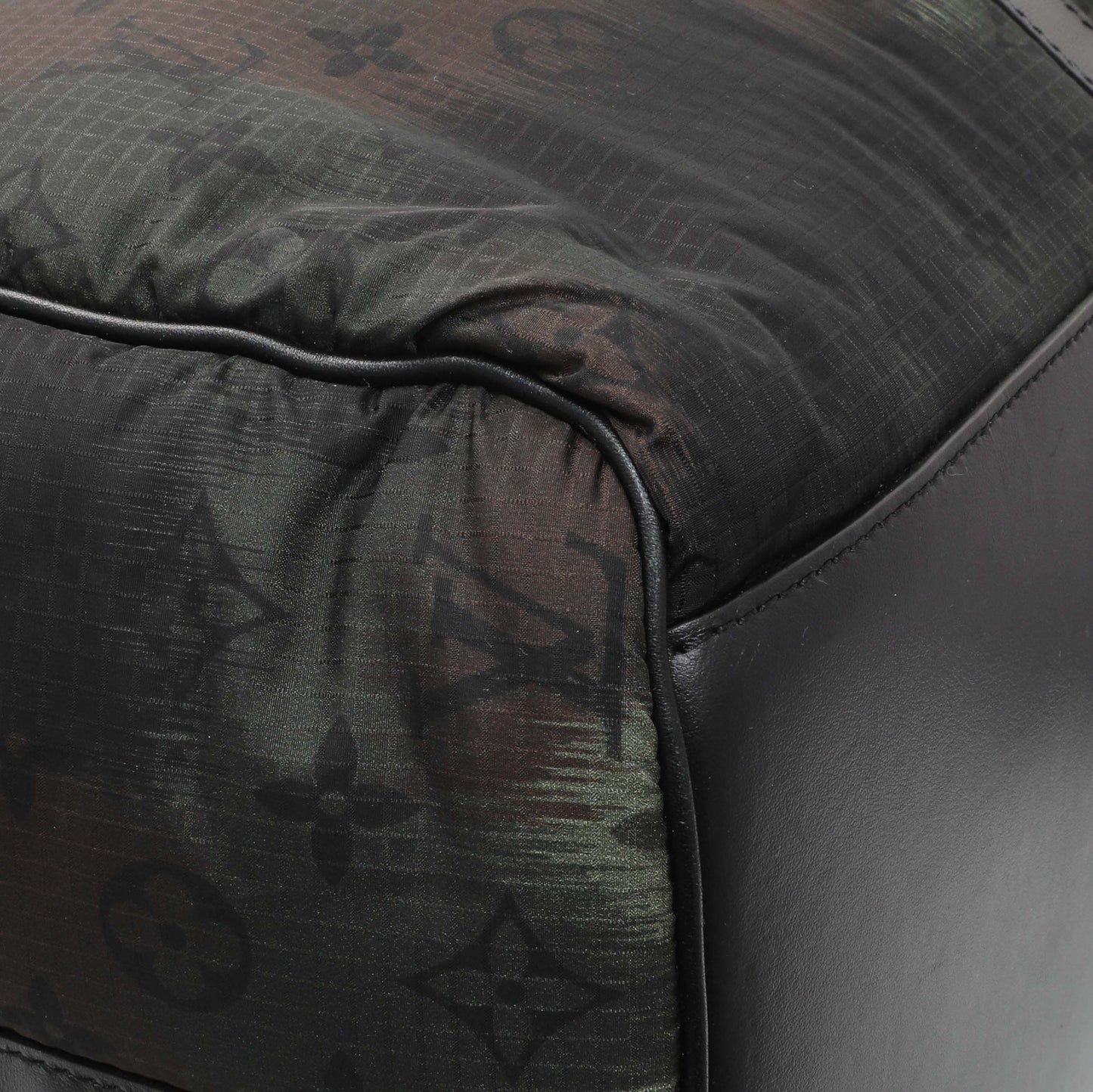 Exclusive Louis Vuitton Nylon Monogram Camouflage Keepall 50 Bandouliere — Top View