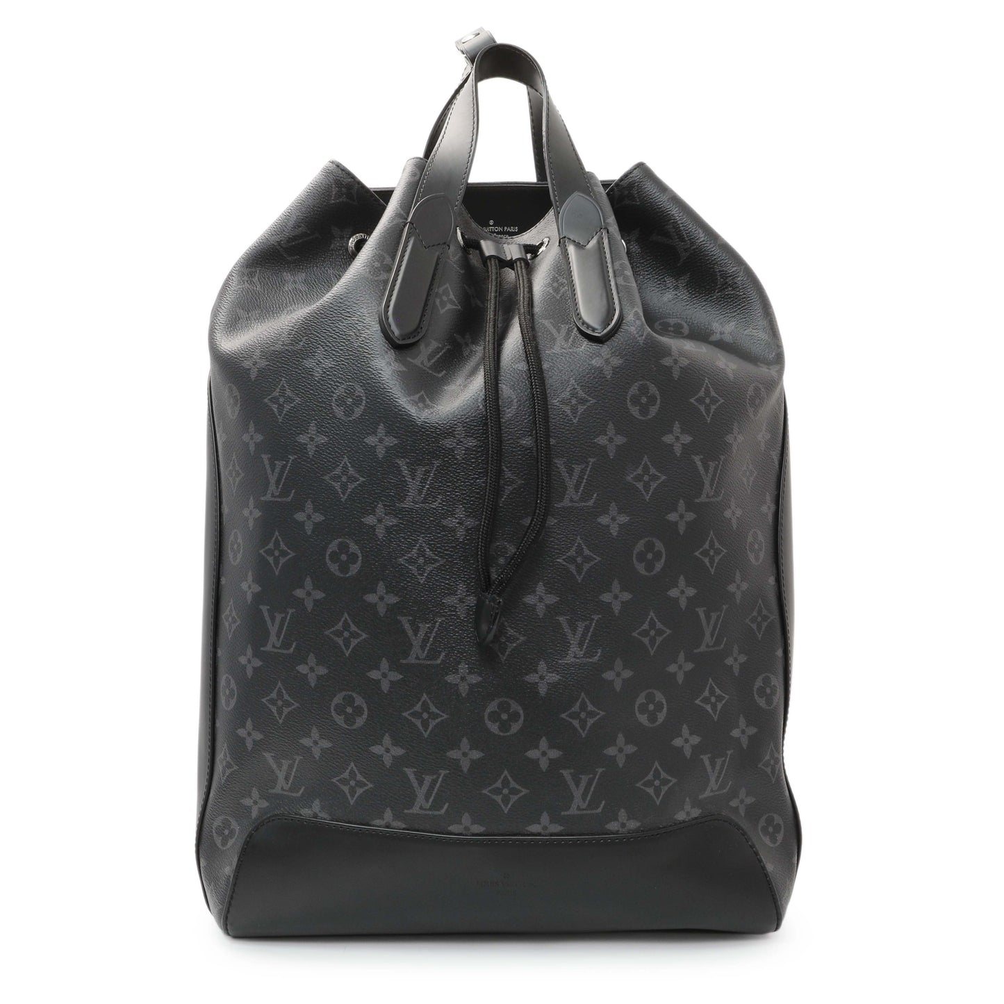 Exclusive Louis Vuitton Monogram Eclipse Explorer Backpack — Front View