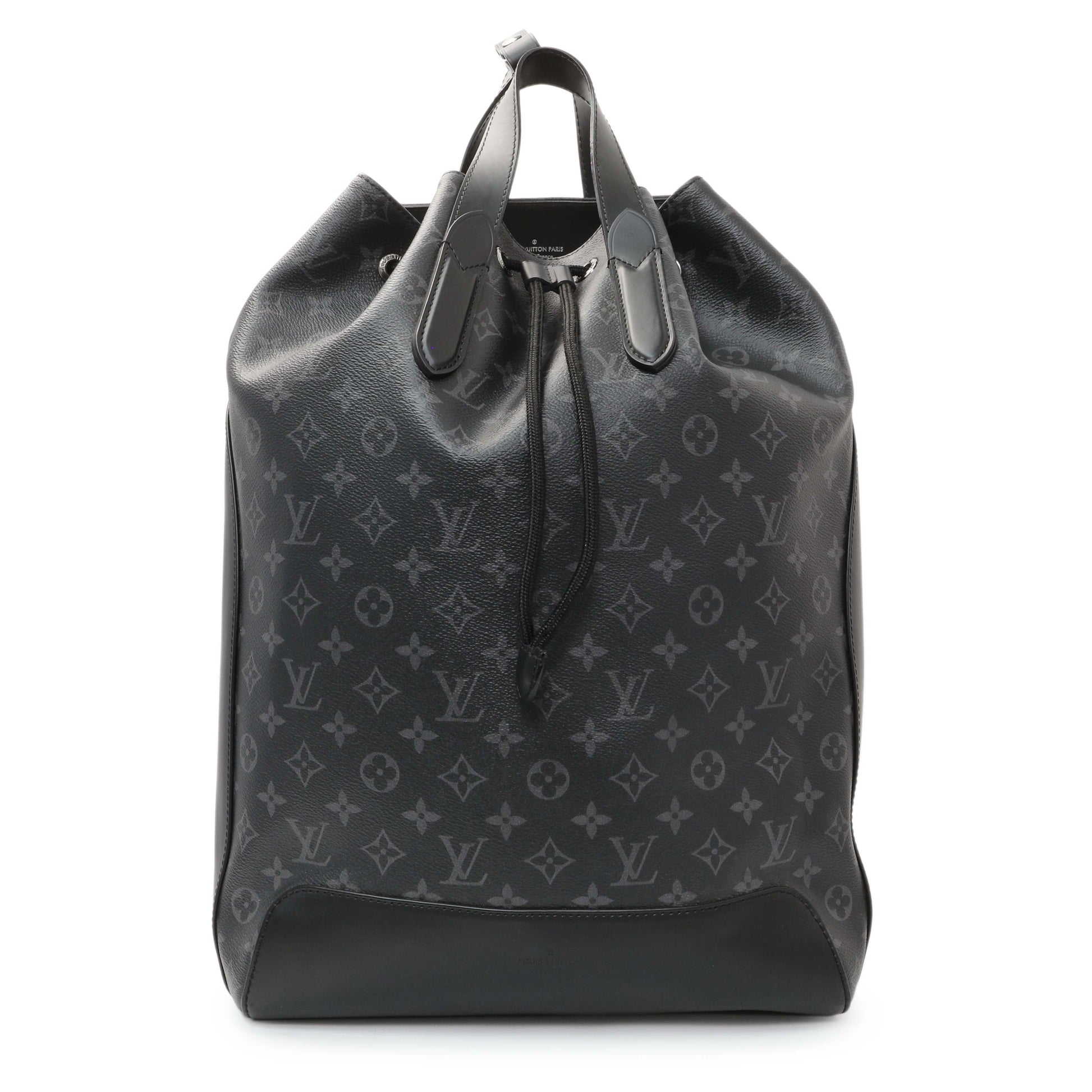 Exclusive Louis Vuitton Monogram Eclipse Explorer Backpack — Front View