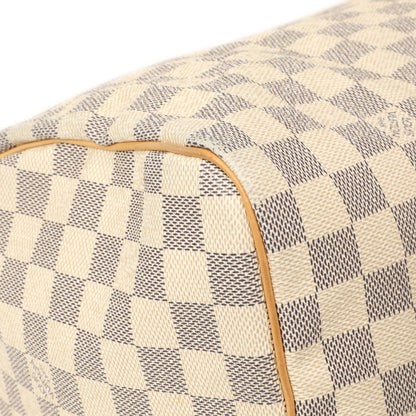 Exclusive Louis Vuitton Damier Azur Speedy 30 — Detail View
