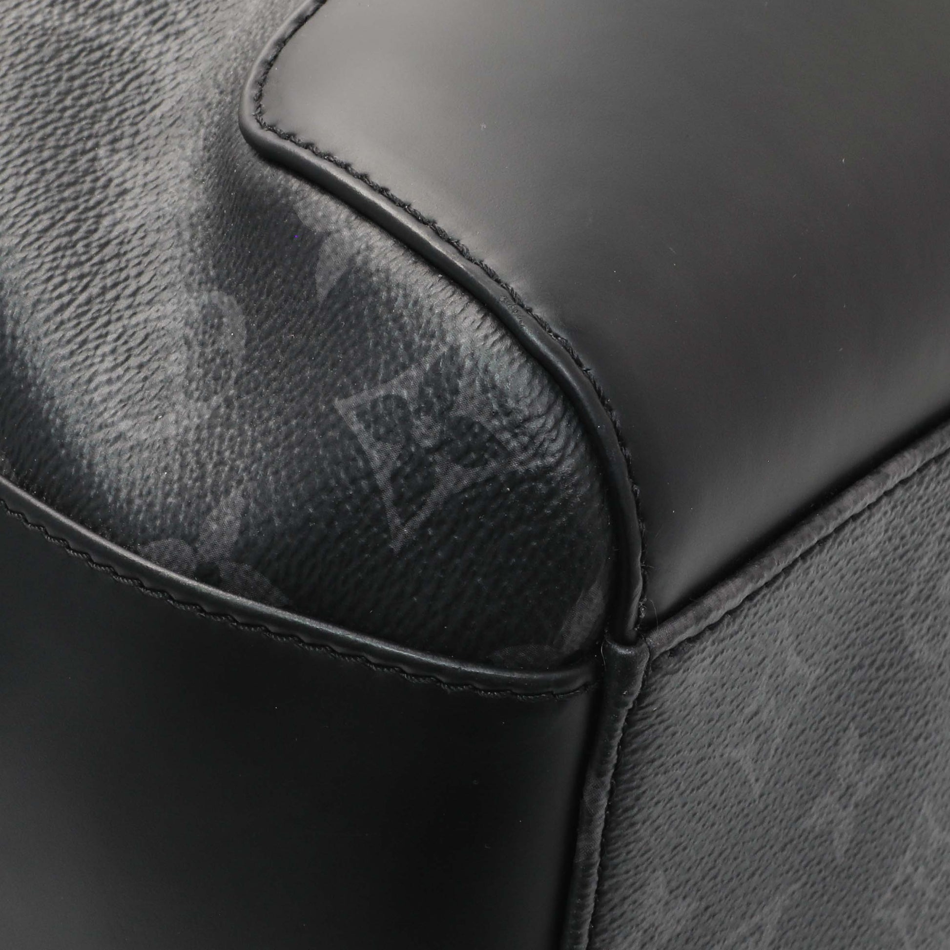 Exclusive Louis Vuitton Monogram Eclipse Explorer Backpack — Top View