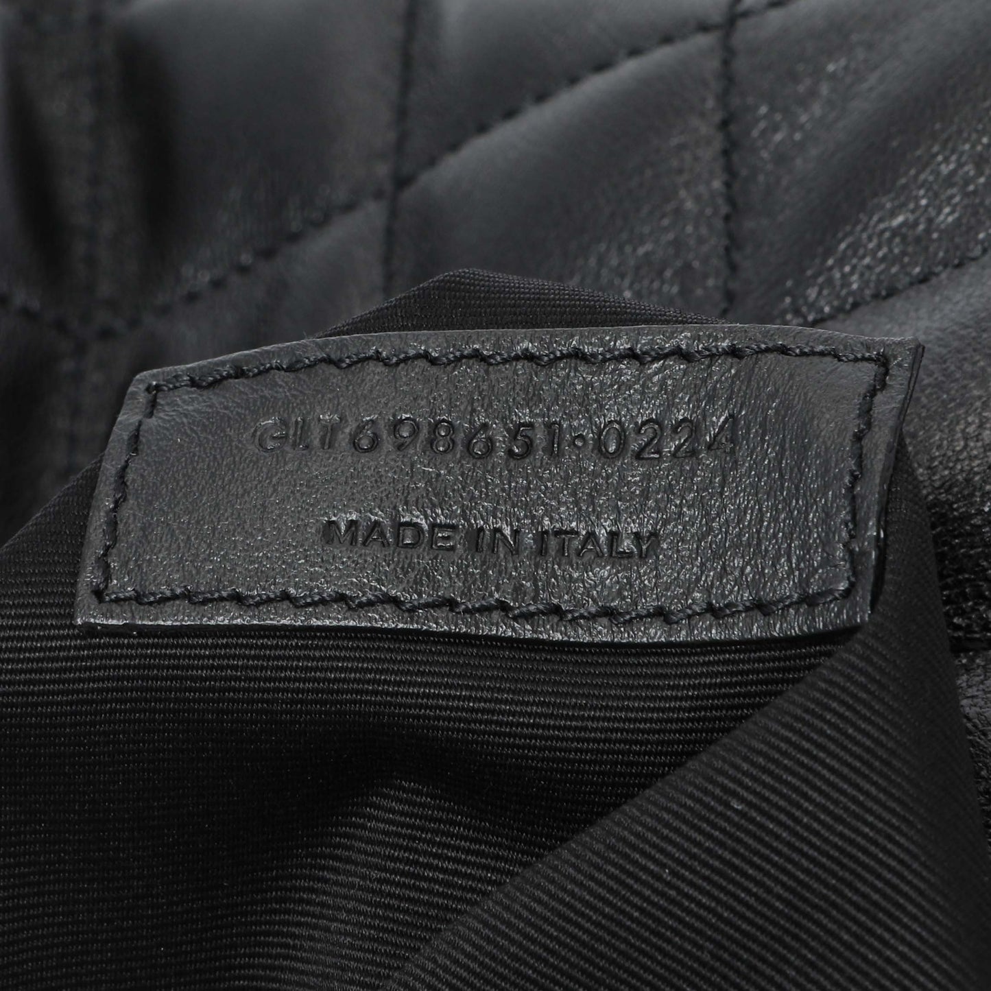 Exclusive Saint Laurent Black Lambskin Quilted Maxi Icare Shopping Tote — Lifestyle View