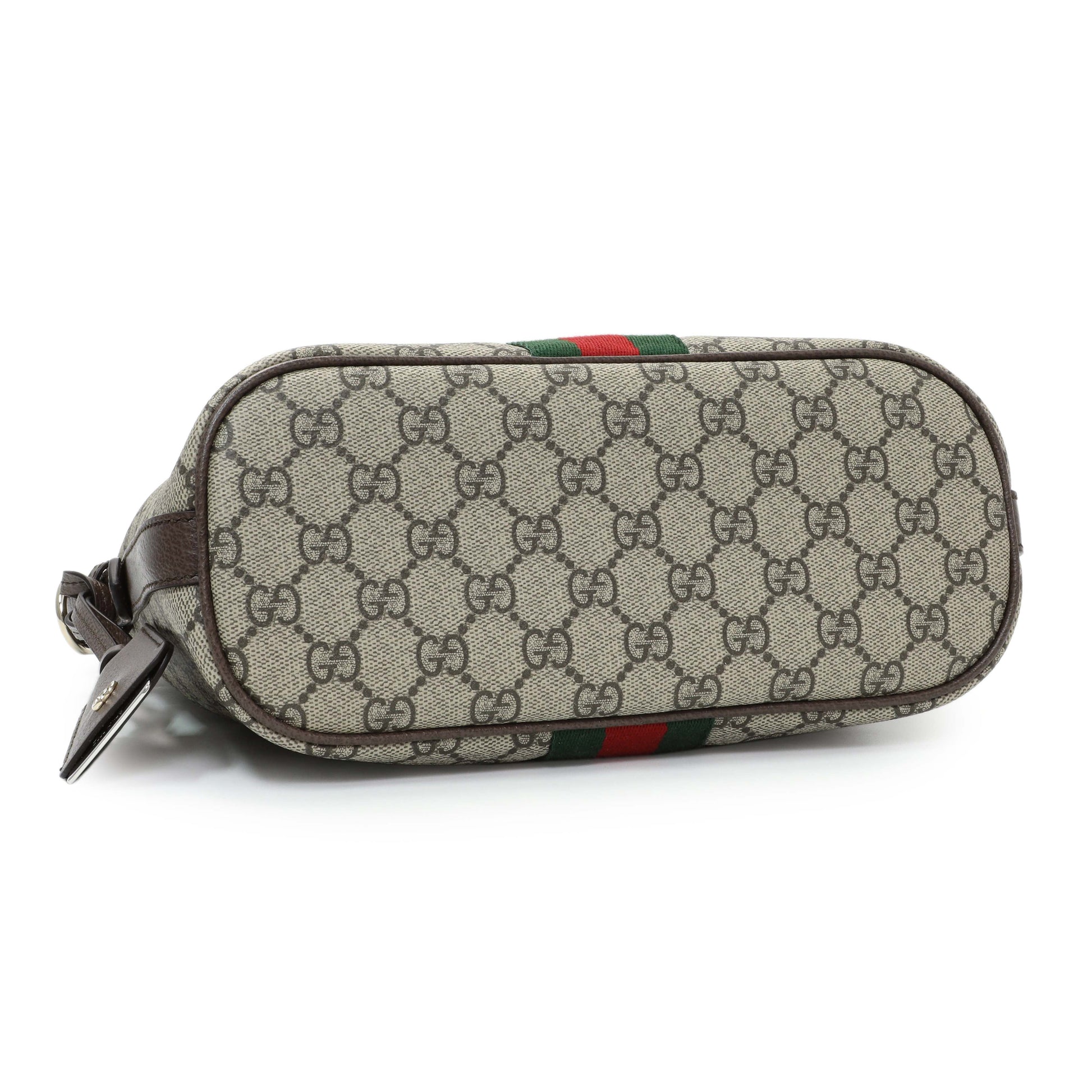 Exclusive Gucci GG Supreme Monogram Ophidia Small Shoulder Bag — Top View