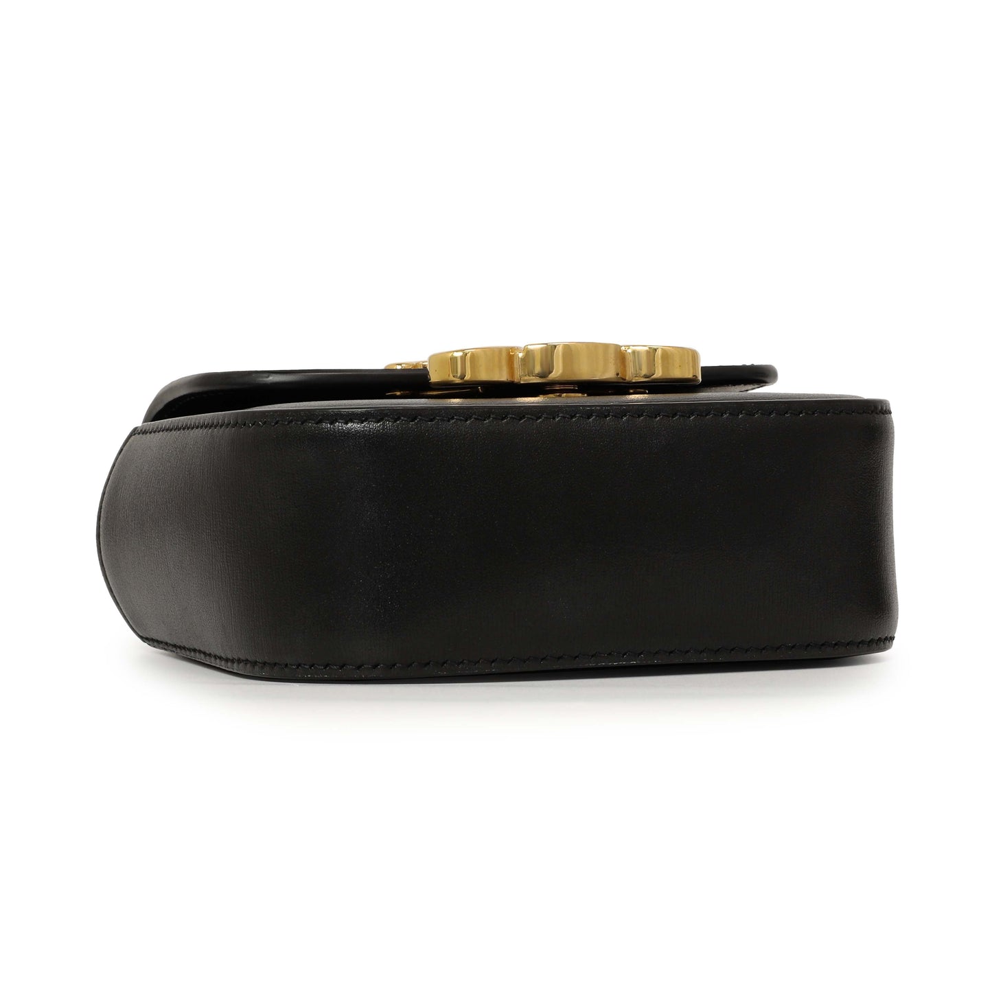 Exclusive Celine Black Calfskin Mini Claude — Top View
