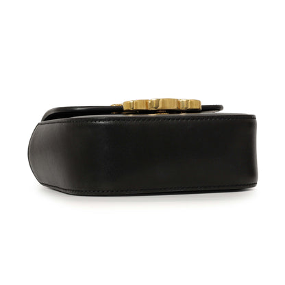 Exclusive Celine Black Calfskin Mini Claude — Top View