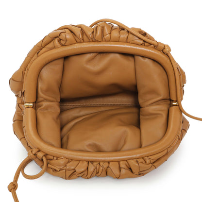 Exclusive Bottega Veneta Carmel Nappa Intrecciato The Mini Pouch — Top View