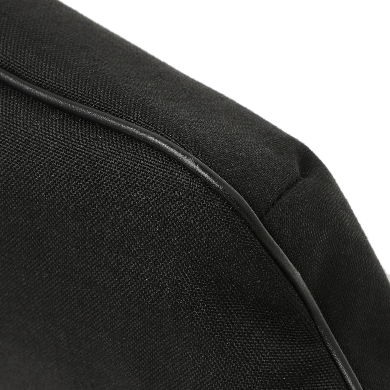 Exclusive Saint Laurent Black Canvas Cassandre Monogram Belt Bag — Detail View