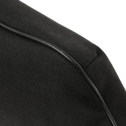 Exclusive Saint Laurent Black Canvas Cassandre Monogram Belt Bag — Detail View