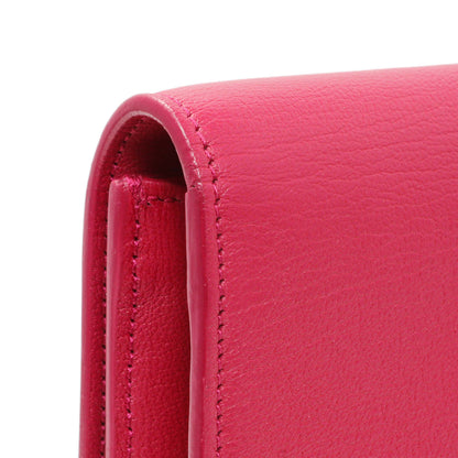 Exclusive Saint Laurent Fuchsia Calfskin Monogram Large Belle De Jour Clutch — Alternate View 7