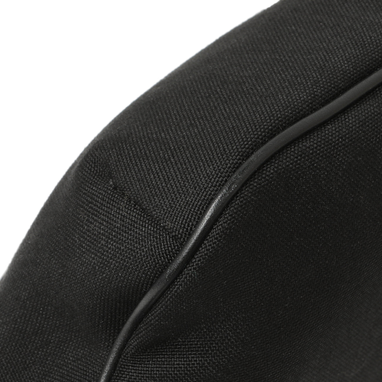 Exclusive Saint Laurent Black Canvas Cassandre Monogram Belt Bag — Top View