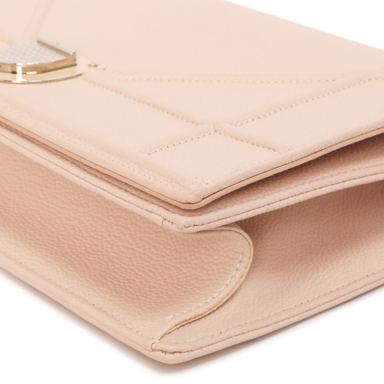 Exclusive Christian Dior Rose Poudre Grained Calfskin Medium  Diorama — Detail View