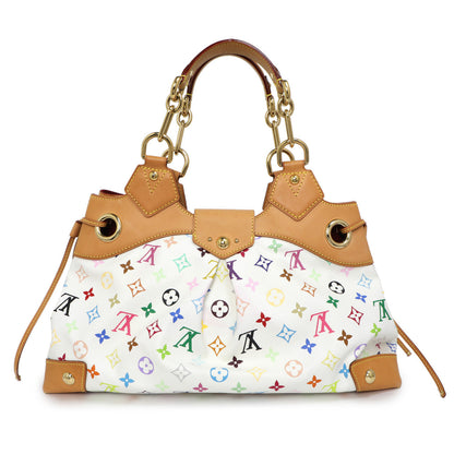 Exclusive Louis Vuitton White  Multicolor Ursula — Side View