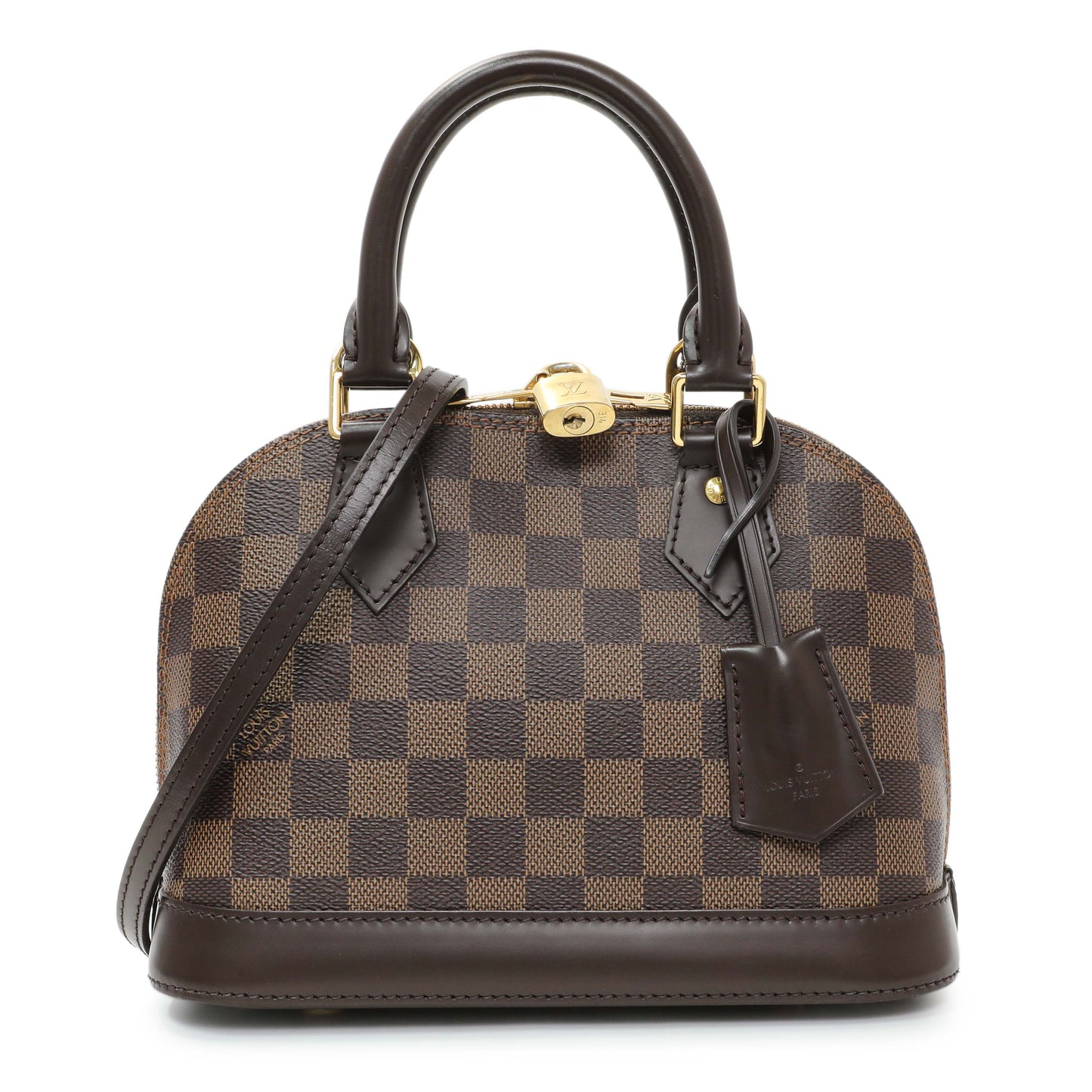 Exclusive Louis Vuitton Damier Ebene Alma BB — Front View