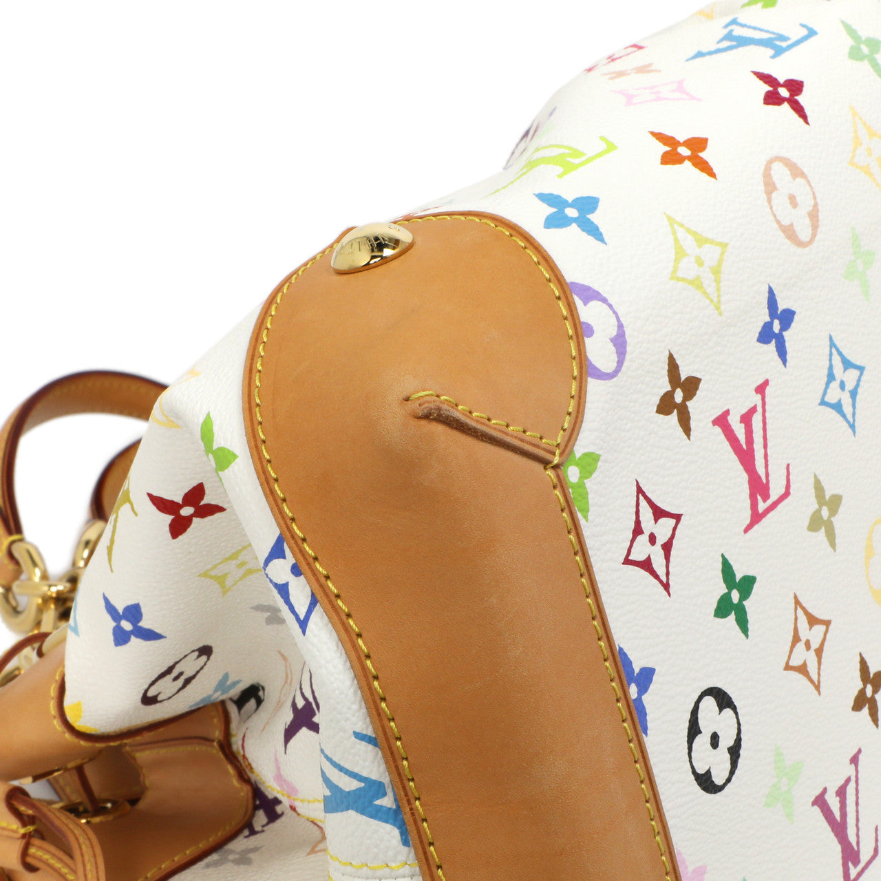 Exclusive Louis Vuitton White  Multicolor Ursula — Detail View