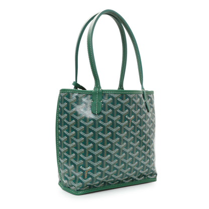 Exclusive Goyard Green Goyardine Reversible Mini Anjou — Side View