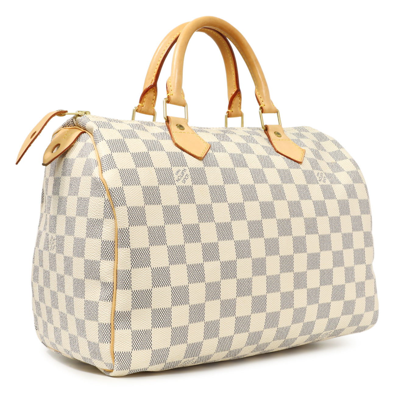Exclusive Louis Vuitton Damier Azur Speedy 30 — Side View