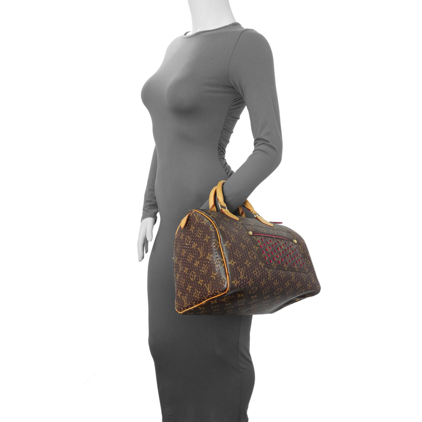 Exclusive Louis Vuitton Monogram Perforated Speedy 30 — Alternate View 16