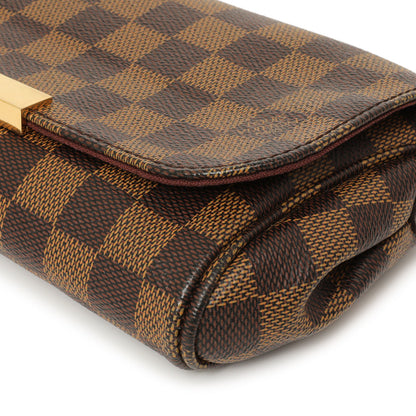 Exclusive Louis Vuitton Damier Ebene Favorite PM — Detail View