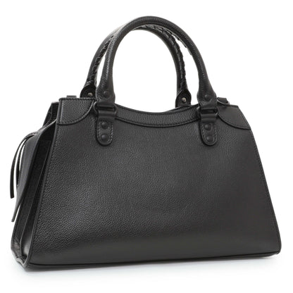 Exclusive Balenciaga Grained Calfskin Neo Classic Black Hardware S City — Side View