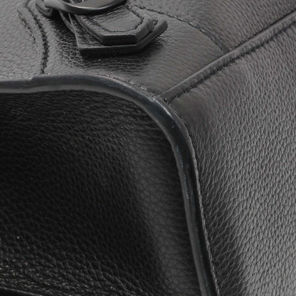Exclusive Balenciaga Grained Calfskin Neo Classic Black Hardware S City — Top View