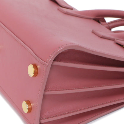 Exclusive Saint Laurent Rose Dark Calfskin Nano Sac De Jour — Alternate View 7