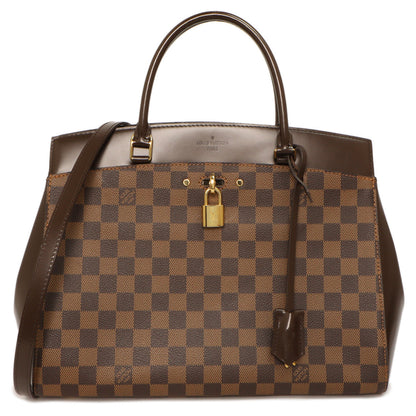 Exclusive Louis Vuitton Damier Ebene Rivoli MM — Front View