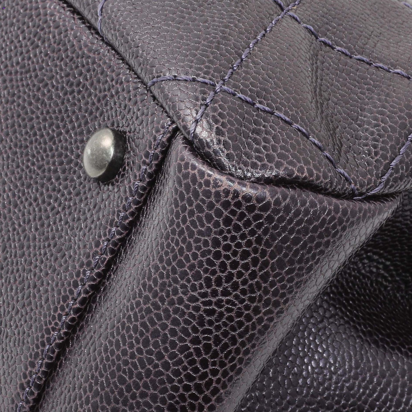 Exclusive Chanel Purple Iridescent Caviar Quilted Chic Shopping Tote — Alternate View 7