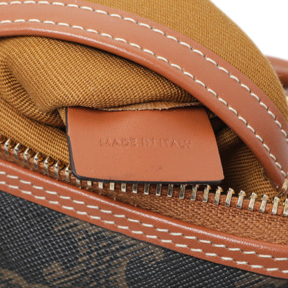 Exclusive Celine Triomphe Canvas Small Boston Bag — Lifestyle View
