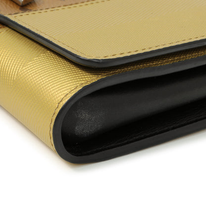Exclusive Louis Vuitton Reverse Monogram Studded Night Lights Twist Chain Wallet — Top View