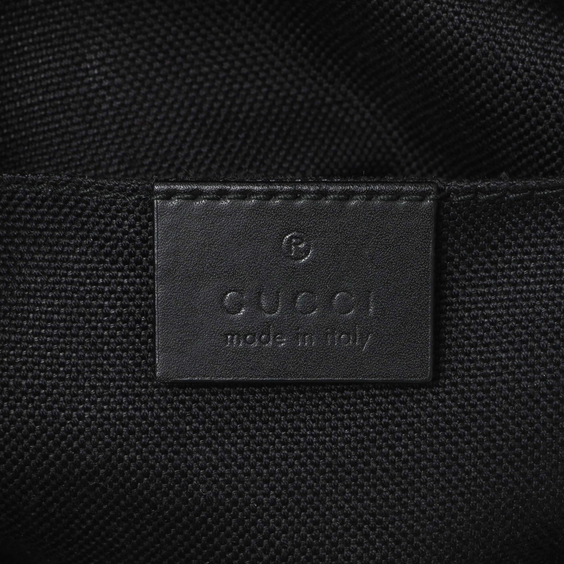 Exclusive Gucci GG Supreme Monogram Web Small Flat Messenger Bag — Detail View