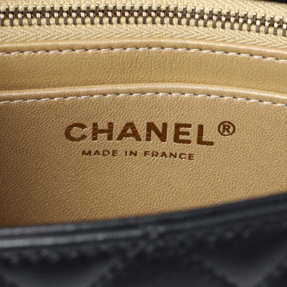 Exclusive Chanel Black Mini Rectangular Flap Bag with Camellia Adjusting Chain — Alternate View 10