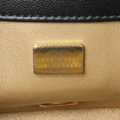 Exclusive Chanel Black Mini Rectangular Flap Bag with Camellia Adjusting Chain — Alternate View 11
