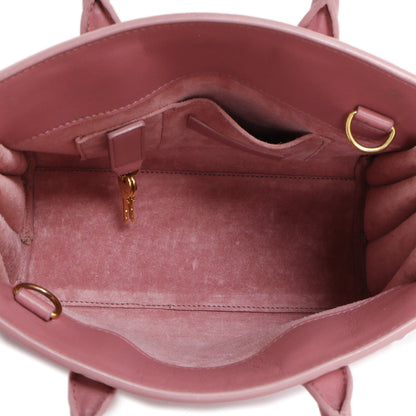 Exclusive Saint Laurent Rose Dark Calfskin Nano Sac De Jour — Alternate View 8