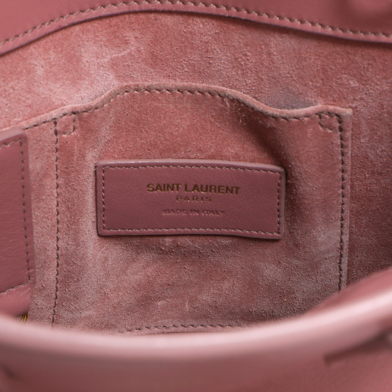 Exclusive Saint Laurent Rose Dark Calfskin Nano Sac De Jour — Alternate View 9