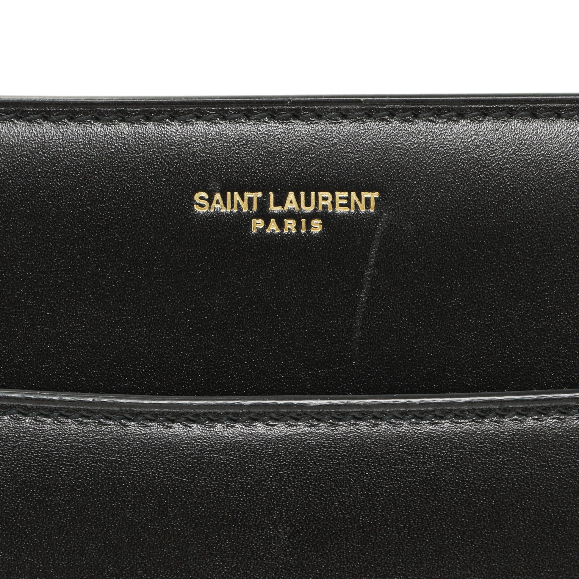 Exclusive Saint Laurent Black Calfskin Reverse Satchel — Alternate View 7