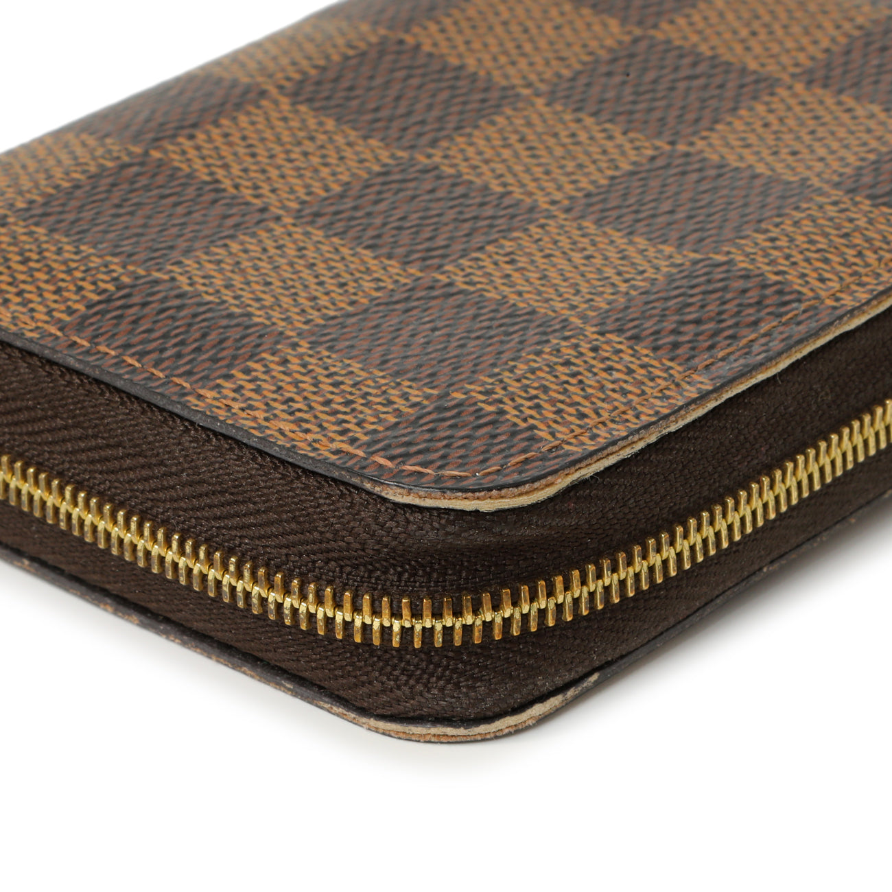 Exclusive Louis Vuitton Damier Ebene Zippy Coin Purse — Top View