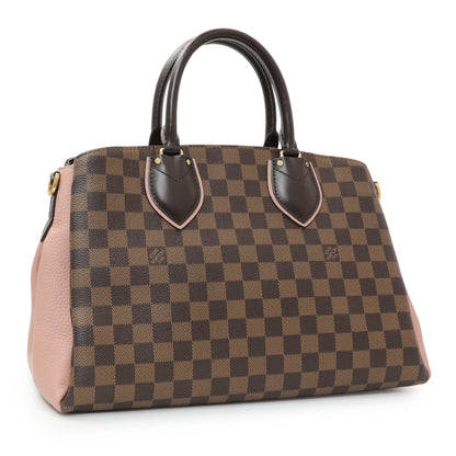 Exclusive Louis Vuitton Cuir Taurillon Damier Ebene Normandy Magnolia — Side View