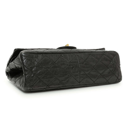 Exclusive Chanel Black Quilted Aged Calfskin 2.55 Reissue 226 Flap — Back View